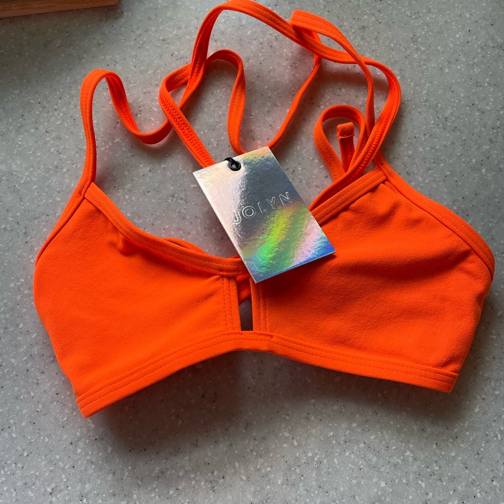 Jolyn Orange bikini top